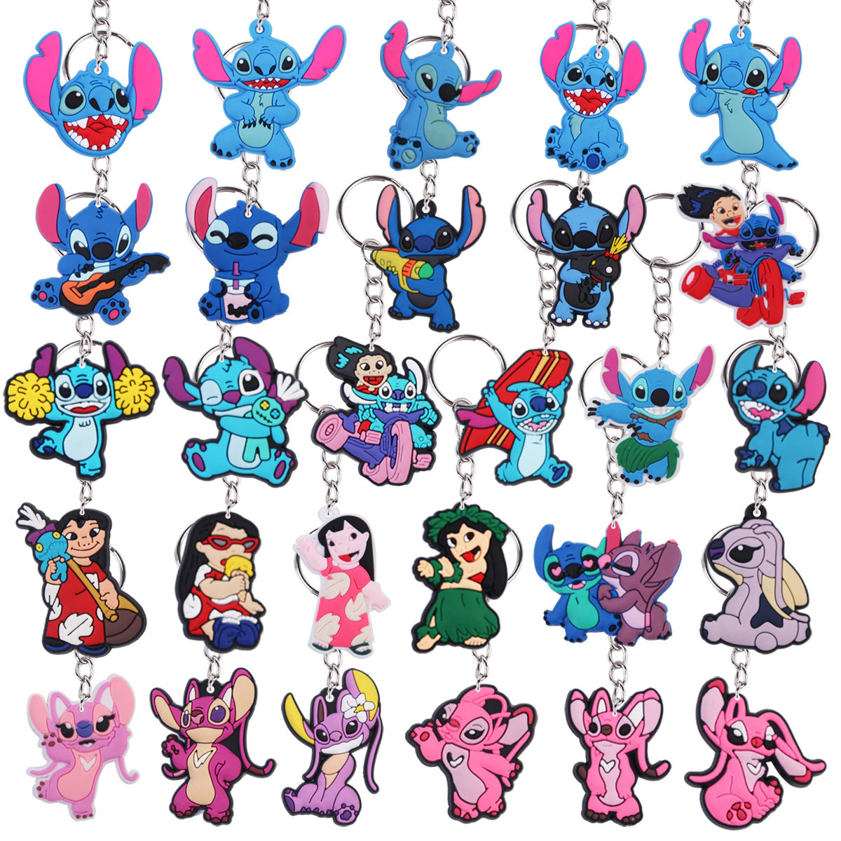 Stitch PVC keychain -game open in live