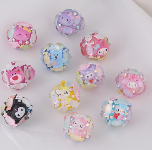 22mm San-rrio Ball Mix Diy Penbeads (OVER 39.99$ FREE SHIPPING)