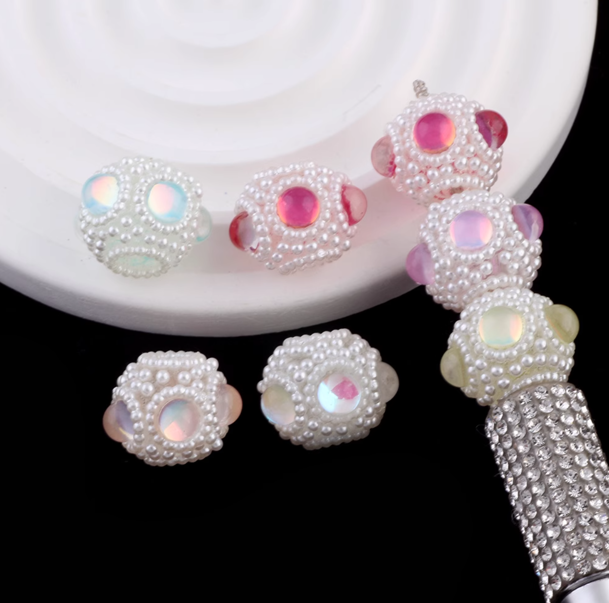 Pear Crystal Ball Mix Diy Penbeads (OVER 39.99$ FREE SHIPPING)