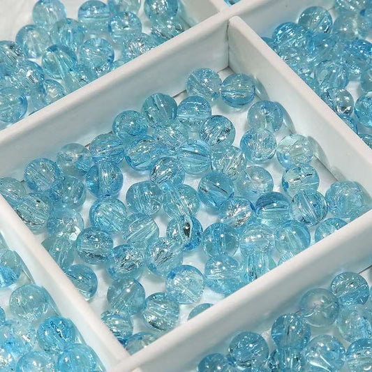 DIY GLASS BEADS 10mm BLUE SERIES  (OVE 39.99$ FREE SHIPPING)