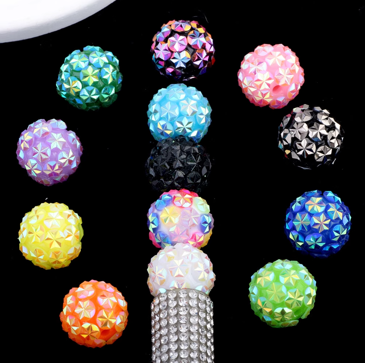 20mm Ball2 Mix Diamond Diy Penbeads (OVER 39.99$ FREE SHIPPING)