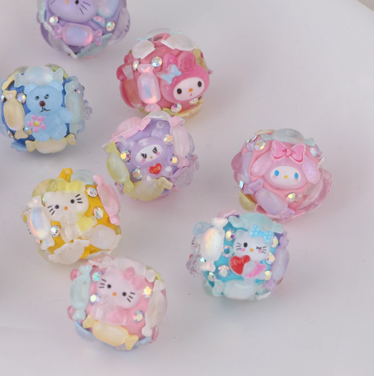 22mm San-rrio Ball Mix Diy Penbeads (OVER 39.99$ FREE SHIPPING)