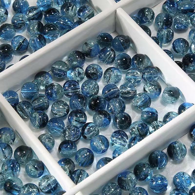 DIY GLASS BEADS 10mm BLUE SERIES  (OVE 39.99$ FREE SHIPPING)