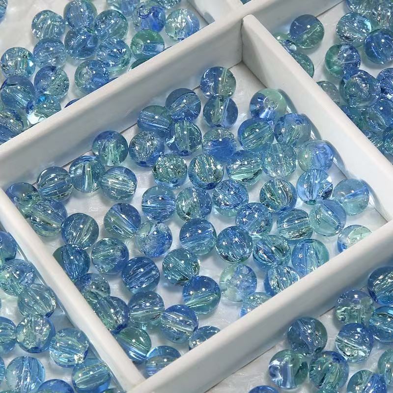 DIY GLASS BEADS 10mm BLUE SERIES  (OVE 39.99$ FREE SHIPPING)